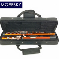 MORESKY C Major Flute 16 CloseC Keys Orange Cupronickel Body with E Key Painted Finish Made in China MFL-608