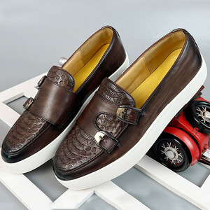 Suelas para Zapatos Mocasines de Cuero Genuino para Hombre, Zapatos Oxford Casuales de Moda para Negocios, Zapatos de Boda - Product Image 5