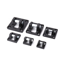 Support de fixation double oreille pour vérin pneumatique en fonte noire peinte – Support de vérin pour cylindre à air