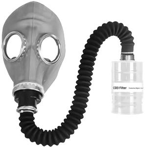 Masker <span class=keywords><strong>Gas</strong></span> Full Face Anti Karbon Monoksida Berkualitas Tinggi dari Karet yang Dapat Digunakan Kembali untuk Pabrik Kimia - Product Image 1