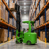 Chariot élévateur articulé VNA à batterie, capacité de levage 2000 kg, portée 10 mètres, pour allées étroites