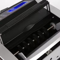 Machine de comptage d'argent à grande vitesse et FJ-2827 efficace compteur de discriminateur de monnaie avec écran LCD