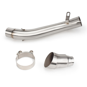 Adaptateur d'échappement de moto en acier inoxydable 60 mm, tuyau de liaison intermédiaire pour Honda CBR650R <span class=keywords><strong>CB650R</strong></span> CBR650F CB650F 2014-2025 - Product Image 1