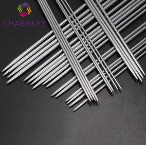 20cm 2-5.0MM Weave Chandail Aiguilles Kit Lisse En Acier Inoxydable Double Pointe Droite Aiguilles À Tricoter pour Chandail DIY Artisanat - Product Image 6
