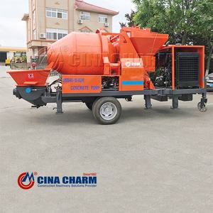 Pompa <span class=keywords><strong>Mixer</strong></span> Beton Mobile Diesel C3 40m3/jam untuk Konstruksi Bangunan dari Produsen - Product Image 3