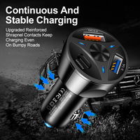 Chargeur de voiture de haute qualité à 3 ports, charge rapide USB Type C et PD20W USB Type C pour téléphone