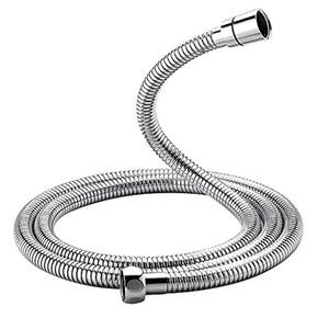 Tuyau de douche de 1/2 pouces en acier inoxydable, câble de douche chromé de remplacement anti-pliage, anti-explosion et anti-fuite - Product Image 1