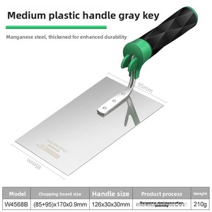 Truelle à dents robuste pour plâtrage, spatule à joint, couteau à carrelage, petit outil <span class=keywords><strong>de</strong></span> maçonnerie pour coins, modèle W0661 - Product Image 6