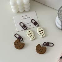 Mengda lindo gato y pez creativo regalo personalizado llavero mochila colgante pareja Internet celebridad colgante estudiante joyería