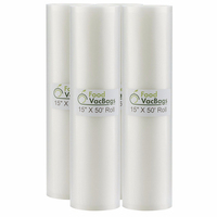 Sacs de scellage sous vide ménagers 8x50 rouleaux 2 paquets pour économiseur d'aliments 7 couches rouleaux de scellant sous vide en relief co-extrudé