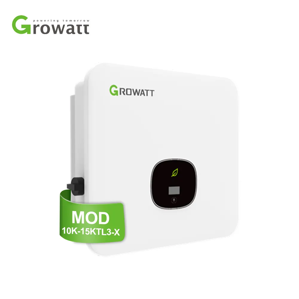 Growatt บนตารางอินเวอร์เตอร์พลังงานแสงอาทิตย์ DC AC 10kw 11kw 12kw 13kw ในตารางอินเวอร์เตอร์พลังงานแสงอาทิตย์ที่มี MPPT บ้านเชิงพาณิชย์