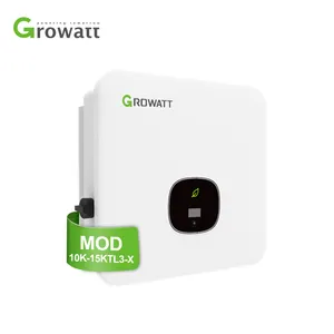 Growatt บนตารางอินเวอร์เตอร์พลังงานแสงอาทิตย์ DC AC 10kw 11kw 12kw 13kw ในตารางอินเวอร์เตอร์พลังงานแสงอาทิตย์ที่มี MPPT บ้านเชิงพาณิชย์