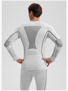 Combinaison de sport pour couple à col rond, coupe ajustée, nouvelle collection automne-hiver, chaude, sans couture, séchage rapide, ensemble de combinaison de <span class=keywords><strong>ski</strong></span> pour homme et femme - Product Image 5