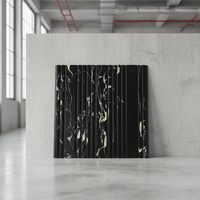 Panneau mural de cuisine en composite plastique PVC de haute technologie moderne, surface brillante, décoration intérieure