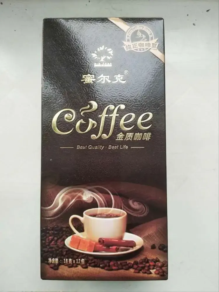 थोक इंस्टेंट कॉफ़ी/स्प्रे सूखी इंस्टेंट कॉफ़ी 3 इन 1 कॉफ़ी निर्माता अनुकूलित स्वाद