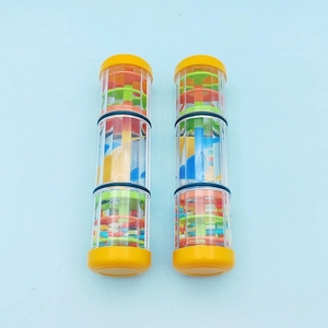 En gros, Instrument de percussion Orff Rainmaker en plastique transparent à 3 sections, avec tube à billes visibles - Product Image 2
