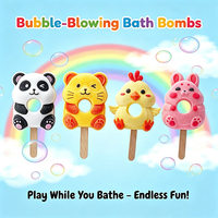 Ensemble de bombes de bain pour enfants avec logo personnalisé, machine à bulles et formes d'animaux pour un jeu créatif et un cadeau de vacances