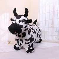 Tigre en peluche gonflable rebondissant, jouet animal à chevaucher