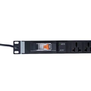 1U rack mount cable management unit pdu Power Distribution unit socket rack mount pdu