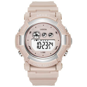 LASHIDA Montre de sport mode mignonne pour <span class=keywords><strong>fille</strong></span> Réveil étanche Montre numérique multifonction Montre cadeau pour étudiant et enfant - Product Image 3