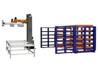 Robot palletisasi kolom, alat manipulasi dan pembongkaran otomatis tas palletisasi dan karton
