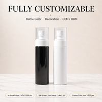Bouteille de pulvérisation à brume couleur personnalisée vide en PET 100ml 120ml 150ml Blanc Noir Couleurs en stock OEM ODM Soins personnels