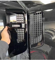 Grille d'aération latérale de voiture pour Land Rover Defender, avec lame éclairée, grille d'aération latérale de voiture avec lumière LED, grille de sortie d'aération, grille en maille