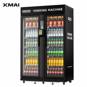 Distributeur automatique intelligent XMAI 1100L pour collations et boissons de bureau, réfrigéré, paiement sans espèces, 4G, contrôle à distance - Product Image 1