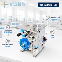 Machine d'étiquetage semi-automatique pour le scellage des coins des boîtes en carton, des boîtes en plastique, des canettes et des bouteilles, haute précision, anti-effraction