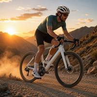 R10pro-ET Sepeda Balap Aluminium Roda 2*12 Speed Rem Cakram Hidrolik Elektronik Nirkabel Pedal Biasa Sepeda Gravel Balap