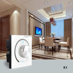 K1 Hot Bán Wall Mount hiển thị kỹ thuật số ROTARY LED <span class=keywords><strong>Dimmer</strong></span> 12V 24V chuyển Knob <span class=keywords><strong>Dimmer</strong></span> cho mờ Nhiệt độ màu RGB điều khiển - Product Image 4