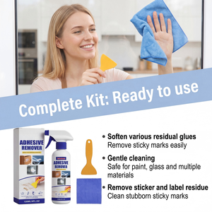 Spray Rimuovi Adesivi Rapido <span class=keywords><strong>per</strong></span> Nastro, Cera e Residui di Colla - Non Lascia Residui - Funziona su Vetro, Vinile, Metallo - Product Image 4
