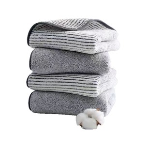 Fuen Textile Coral Fleece Striped Bath <b>Towel</b> 70x140cm <b>Extra</b> <b>Large</b> Thick Home Gift Use - Product Image 5