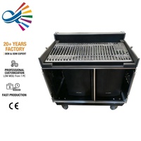 Flight case pour mixeur sur mesure, étanche, avec 12U de place en rack et doublure EVA au sol