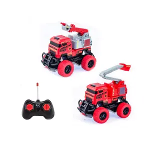צעצועי רכב הנדסיים KUNYANG 4CH ילדים rc 1 43 עיצוב מנוע כיבוי אש rc צעצועי משאית כיבוי אש צעצוע לרכב שלט רחוק בנים