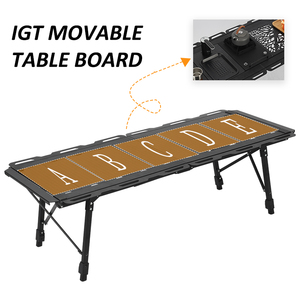 Hot Bán Ngoài Trời Có Thể Điều Chỉnh Trọng Lượng Nhẹ Dã Ngoại Hàn Quốc BBQ Nướng Bảng Xách Tay Có Thể Gập Lại Nhôm Cắm Trại Igt Chiến Thuật Bảng - Product Image 3