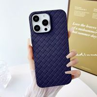 Coques de téléphone portable CaseMe de luxe en TPU antichoc et étanches avec support magnétique, motif tressé en treillis
