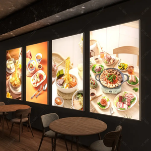 Siêu mỏng LED chiếu sáng quảng cáo signage ngoài trời sử dụng hình ảnh khung Acryl cho hiển thị vẽ mới sáng tạo LED hiển thị - Product Image 2