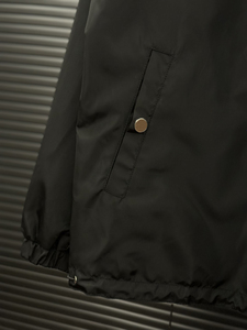 <b>Vintage</b> Check Reversible <b>Windbreaker</b> Classic Iconic Plaid Lightweight Two-Side Wear Outdoor Casual Hooded Bur Berry Jacket - Product Image 3