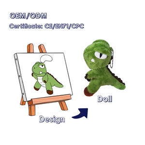 Weicher individueller Tierdollenschlüsselanhänger Werbeartikel individueller Schlüsselanhänger Tier-Plüsch-Spielzeug entzückender individueller Tierschlüsselanhänger Plüsch-Spielzeug - Product Image 1