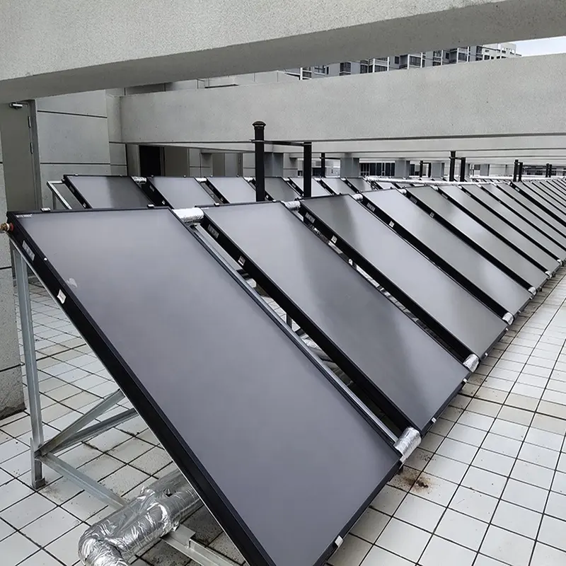 Hot sale high efficiency Selective absorption film flat panel solar water heater collector