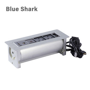 <span class=keywords><strong>Prise</strong></span> électrique motorisée automatique en alliage d'aluminium avec <span class=keywords><strong>prise</strong></span> universelle /USB/VGA/boîte de données pour bureau de conférence - Product Image 2
