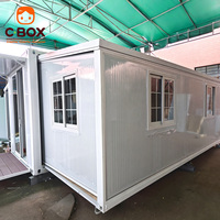 CBOX Casa Contenedor Modular Expandible de Doble Ala para Alojamiento Portátil de Trabajadores y Dormitorio de Campamento