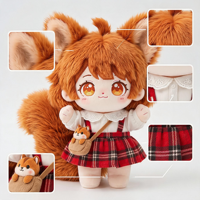 Fabricant Professionnel – Poupée en Peluche Coton Personnalisée 20cm, Modélisation 3D, Fidélité 98%, Certifiée CE EN71 ASTM CPC, Cadeau Doux pour Fans d'Anime