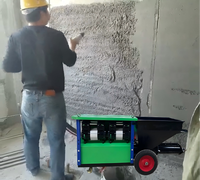 Pulvérisateur de mortier électrique portable Topmai amélioré, moteur 9KW haute efficacité, outil de pulvérisation de ciment et de plâtre pour murs