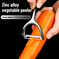 Zware zinken legering Y-vormige groenteschiller met scherp mes voor commerciële keukens, fruitbereiding, groothandel