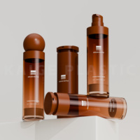 KAIGE OEM ODM, couleur personnalisée, 120 ml, emballage cosmétique de luxe en AS, flacon pompe sans air pour soins de la peau, lotion, sérum pour le visage et le corps, crème