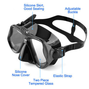 Conjunto de esnórquel para niños y jóvenes, equipo de buceo con cristal recubierto antivaho con boquilla de silicona - Product Image 4