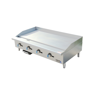 Aanrecht Commerciële Bakplaat 4 Branders Handmatige Bediening 120000 Btu Output 48 "Gas Bakplaat - Product Image 6