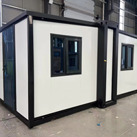 Maison conteneur modulaire préfabriquée en acier extensible de 10 pieds, personnalisable, 12 unités s'adaptant dans un seul conteneur maritime